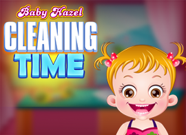 Baby Hazel Cleaning Time